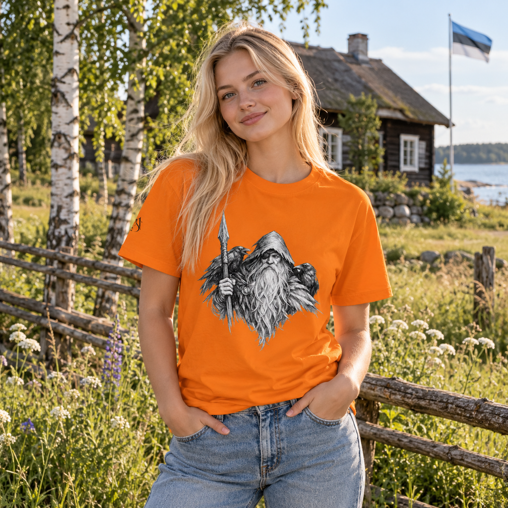 Odin T Shirt, Heavyweight USA Cotton Norse Streetwear