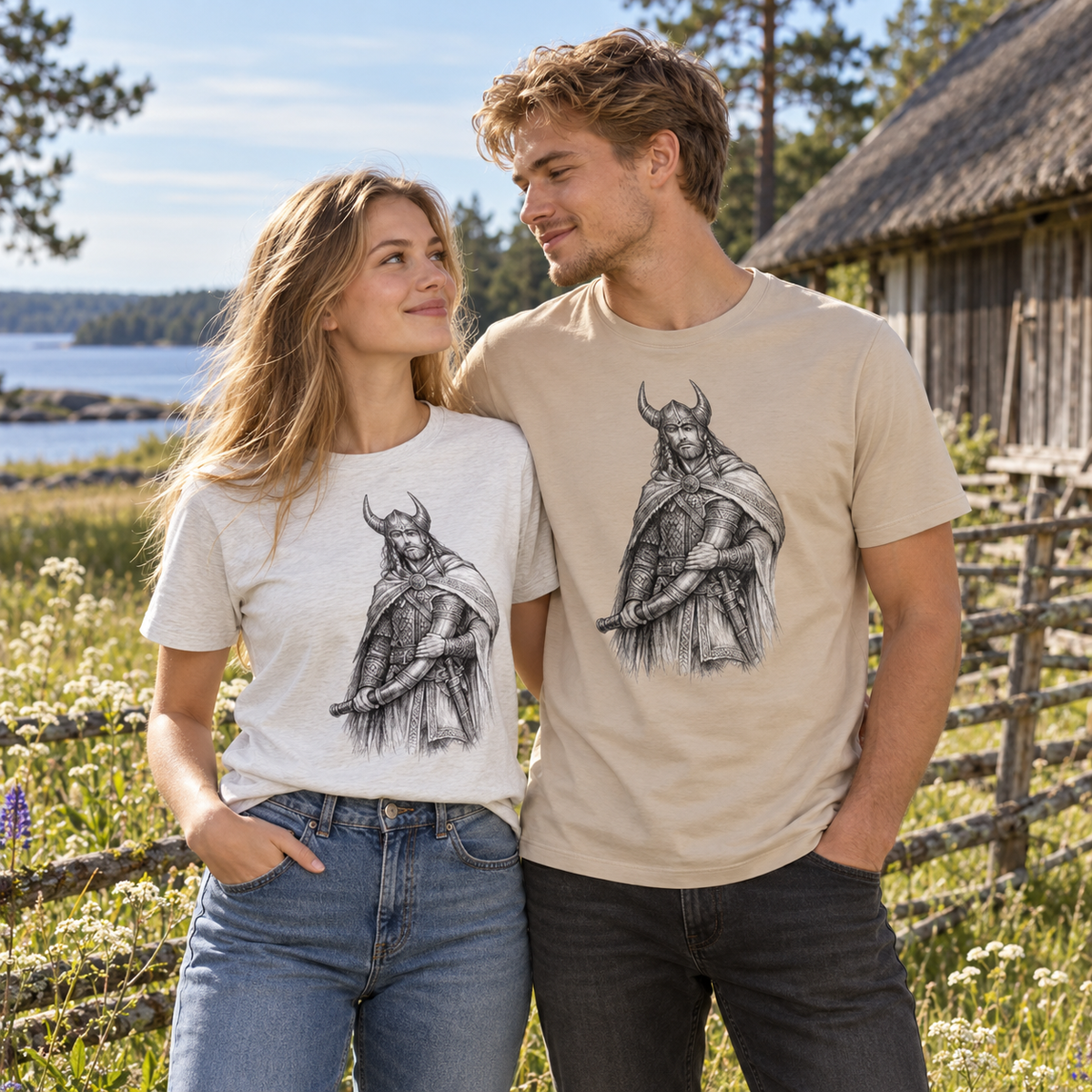 Viking Shirt, Heimdall Norse Mythology Art, Pagan God Tee, Nordic Guardian Gift